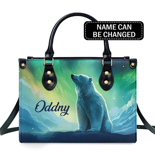 Polar Bear - Personalized Leather Handbag MS-H71