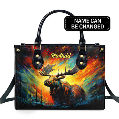 Moose - Personalized Leather Handbag MS-H85