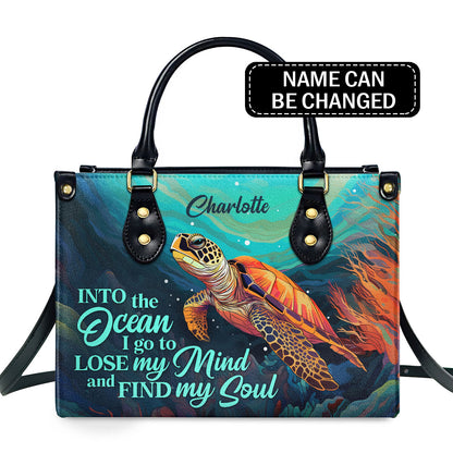 I Find My Soul - Personalized Leather Handbag MS-TH05