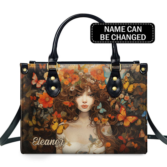 Bohemian ART 5 - Personalized Leather Handbag MS132