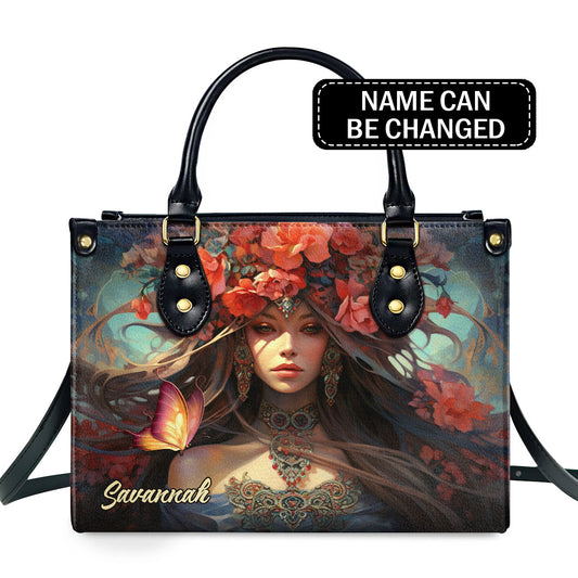 Bohemian ART 6 - Personalized Leather Handbag MS133