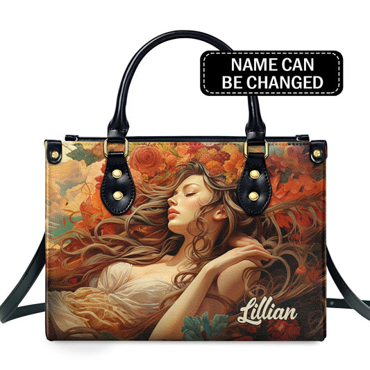 Bohemian ART 8 - Personalized Leather Handbag MS135