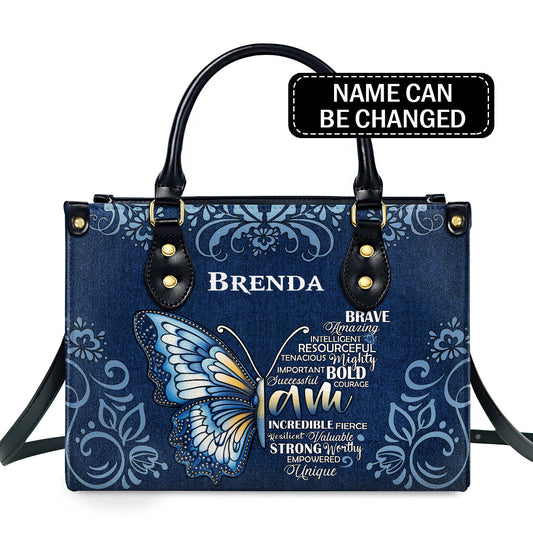 I Am Empowered - Personalized Leather Handbag MSM46