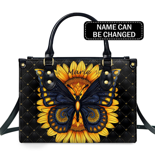 Butterfly - Personalized Leather Handbag MSM53