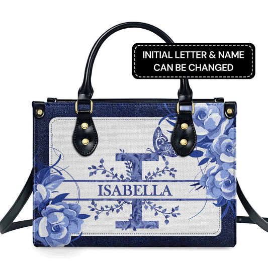 Initial Letter - Personalized Leather Handbag MS97