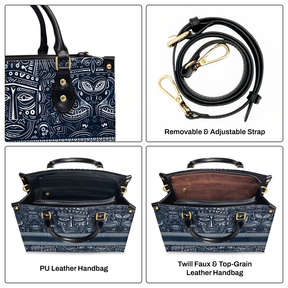 Personalized Leather Handbag MS-TH13B