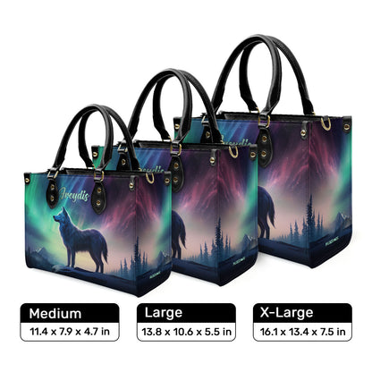 Wolf - Personalized Leather Handbag MS-H64