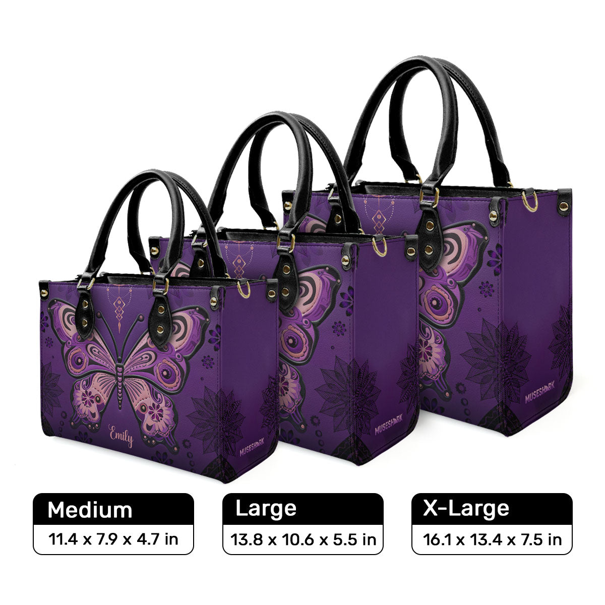 Genuine TULAH RAY The Split purple leather hand bag purse | eBay