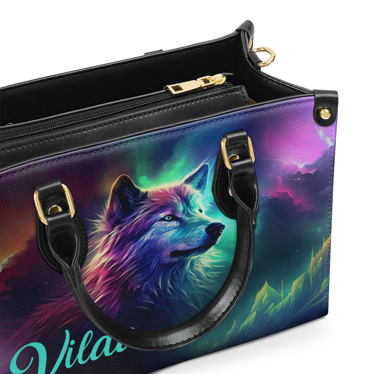 Wolf - Personalized Leather Handbag MS-H63