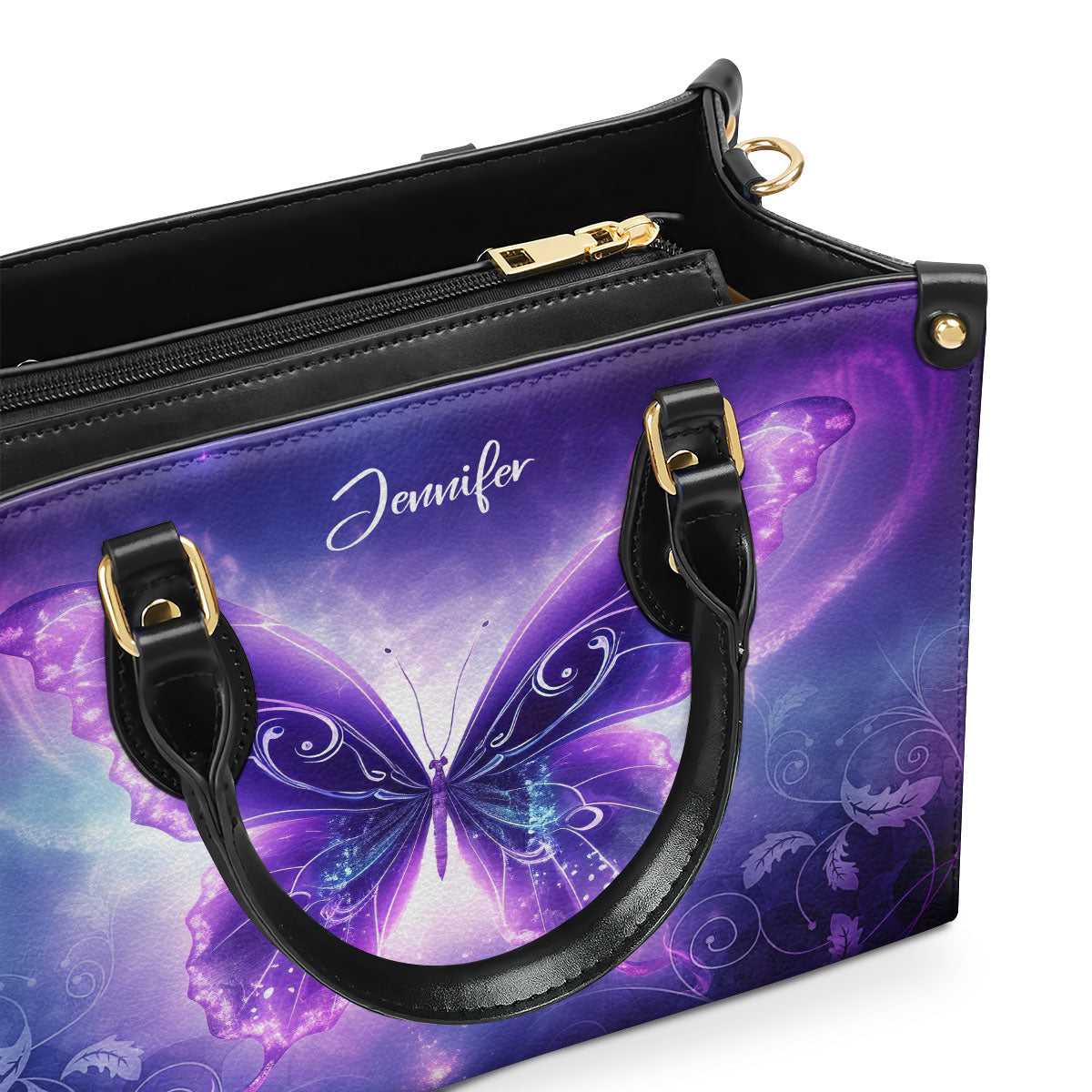 Butterfly - Personalized Leather Handbag MSM49