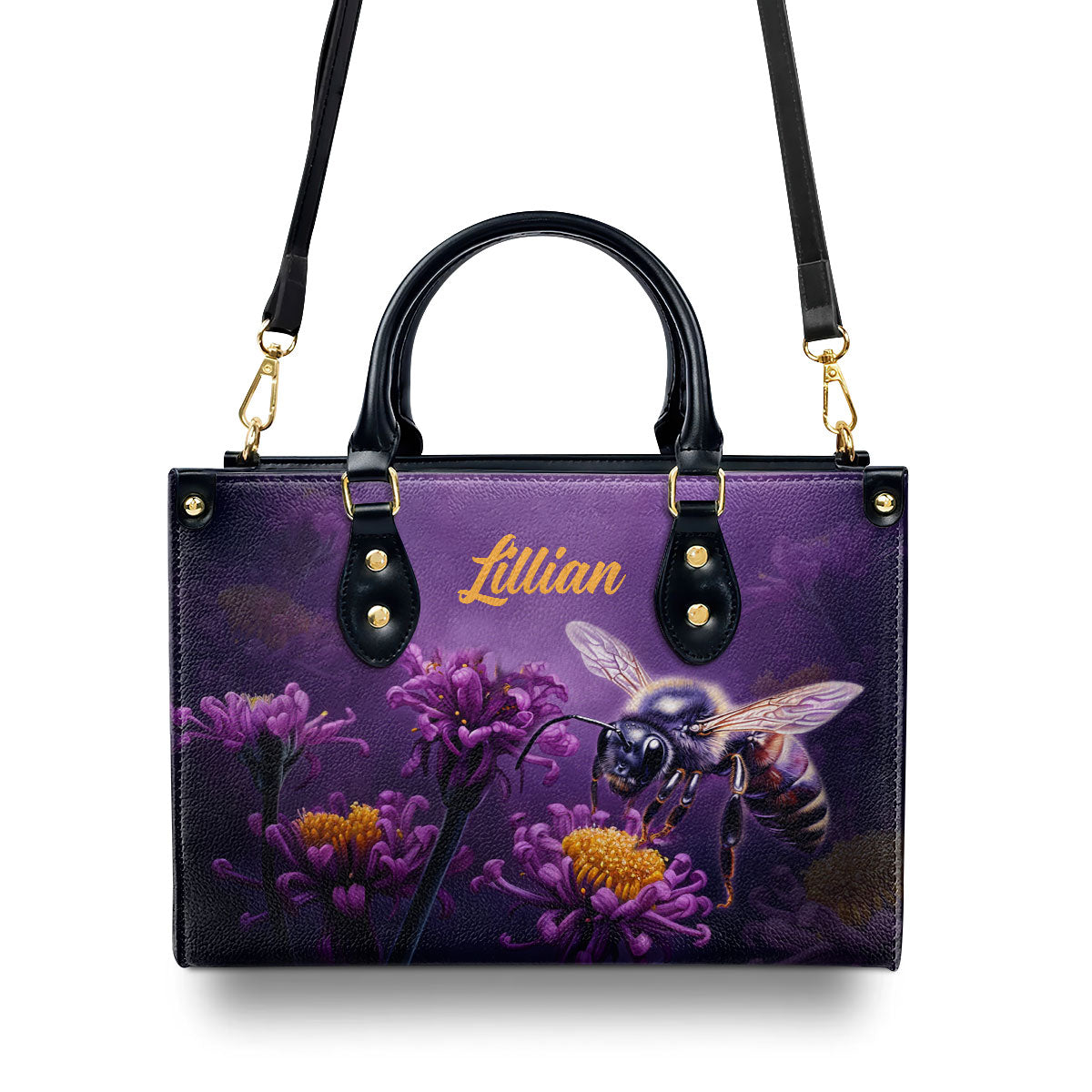 Bee And Aster - Personalized Leather Handbag MS-NH1618