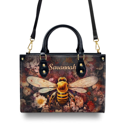 Bee And Daisy - Personalized Leather Handbag MS-NH1620