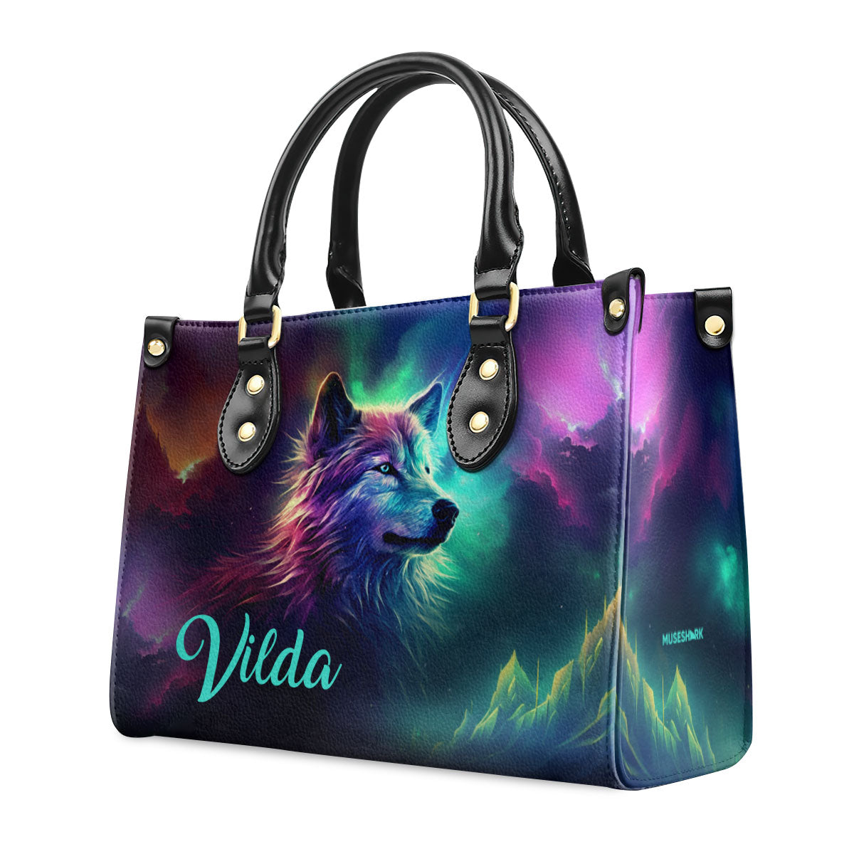 Wolf - Personalized Leather Handbag MS-H63