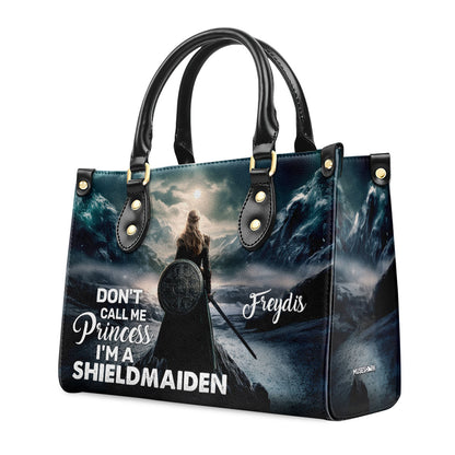 I'm A Shieldmaiden - Personalized Leather Handbag MS-H93