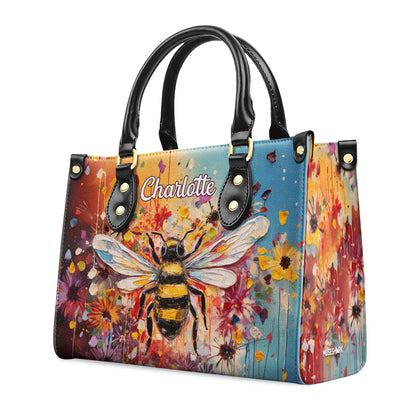 Bee And Daisy - Personalized Leather Handbag MS-NH1612