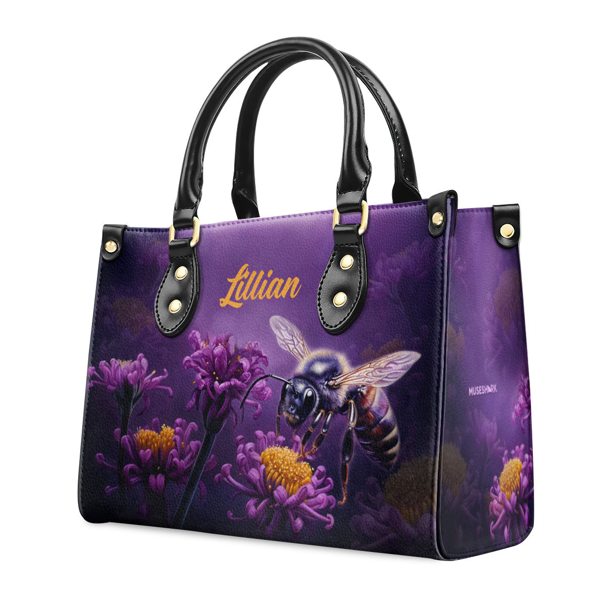 Bee And Aster - Personalized Leather Handbag MS-NH1618