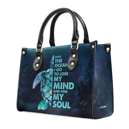 I Find My Soul - Personalized Leather Handbag MS-TH05A