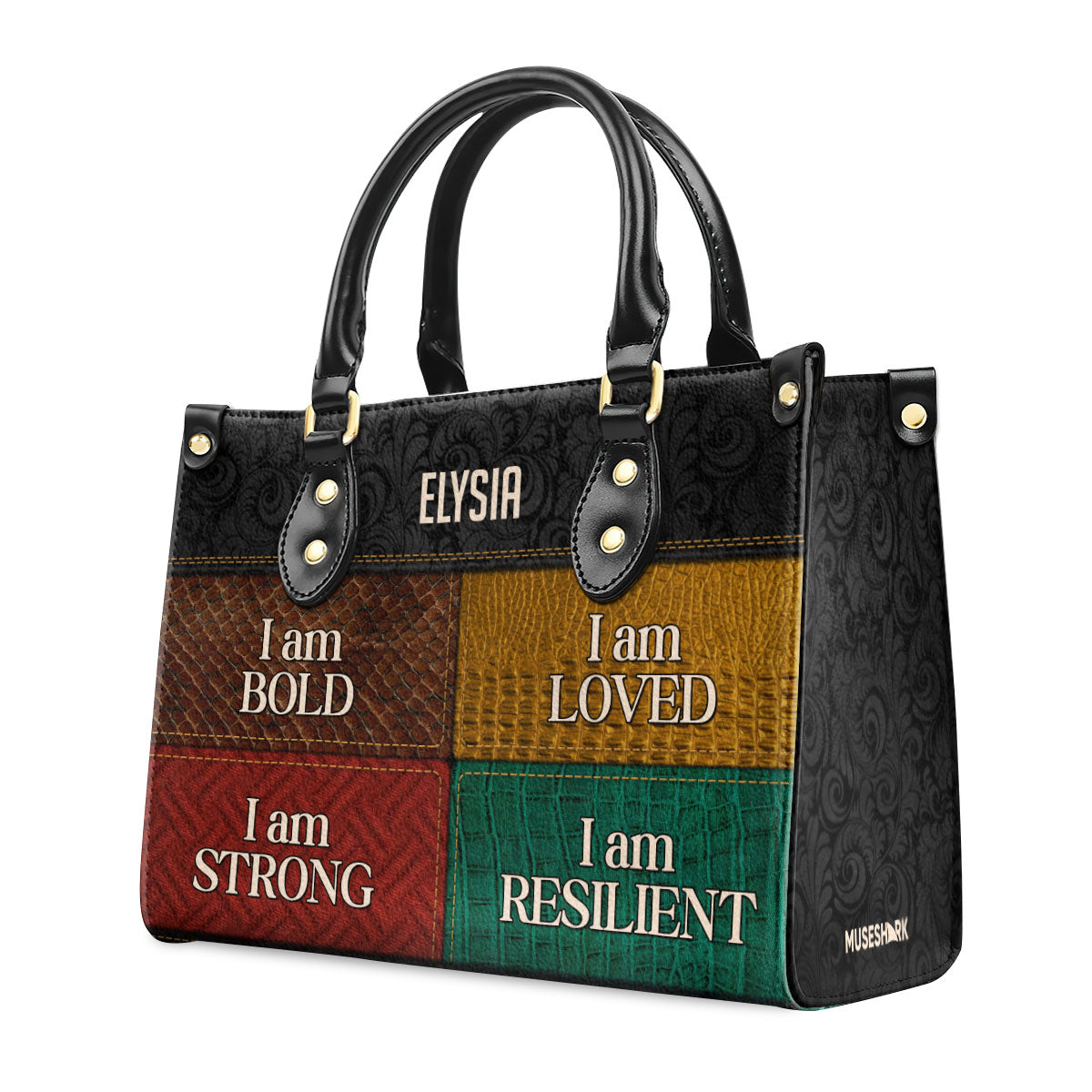 I Am Loved - Personalized Leather Handbag MS01