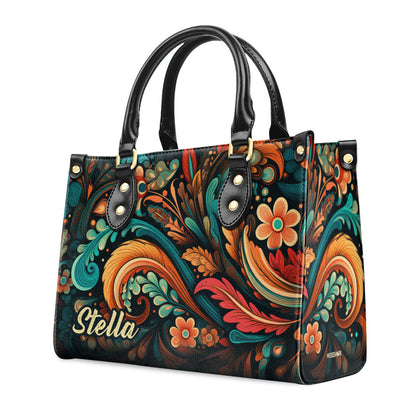 BLOOM - Personalized Leather Handbag MS146