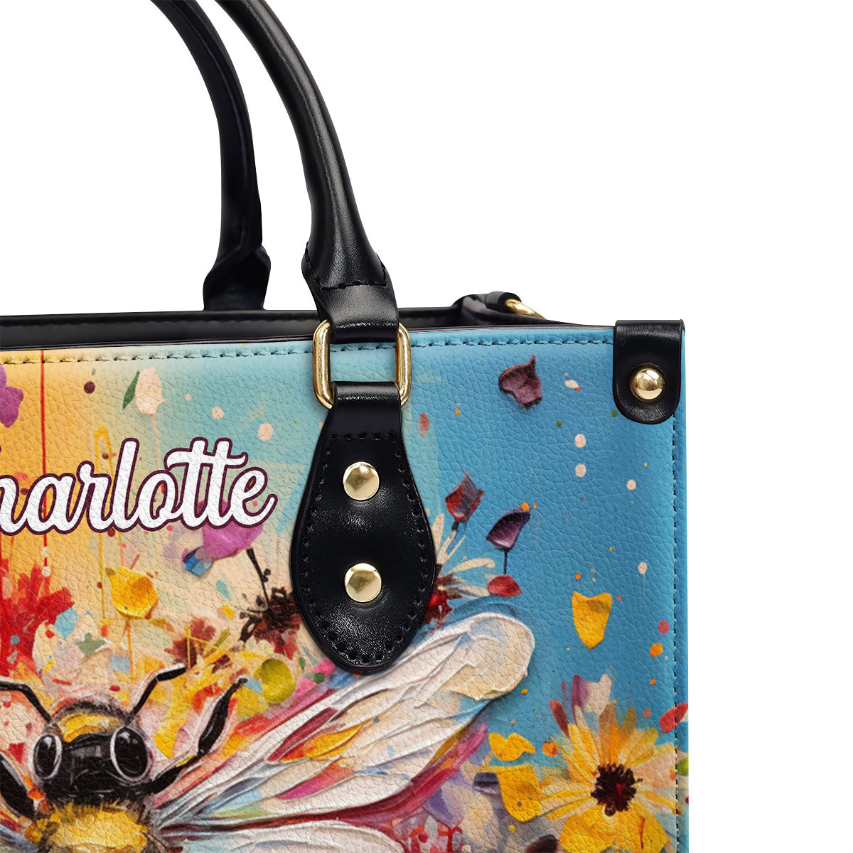 Bee And Daisy - Personalized Leather Handbag MS-NH1612