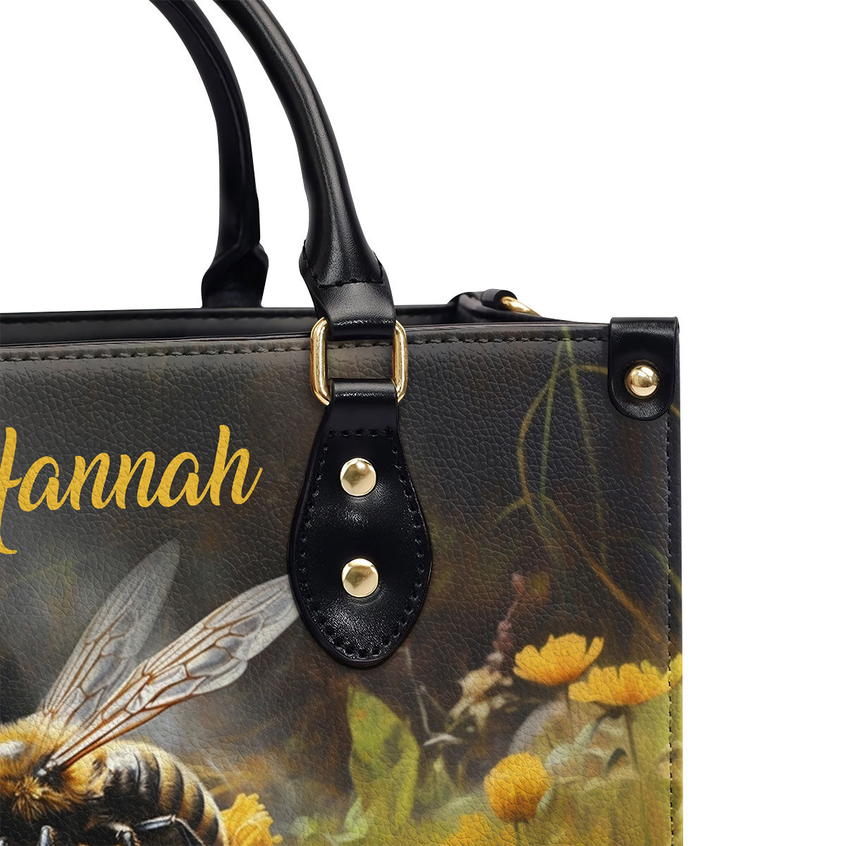 Personalized Bee Leather Handbag MS-NH1616