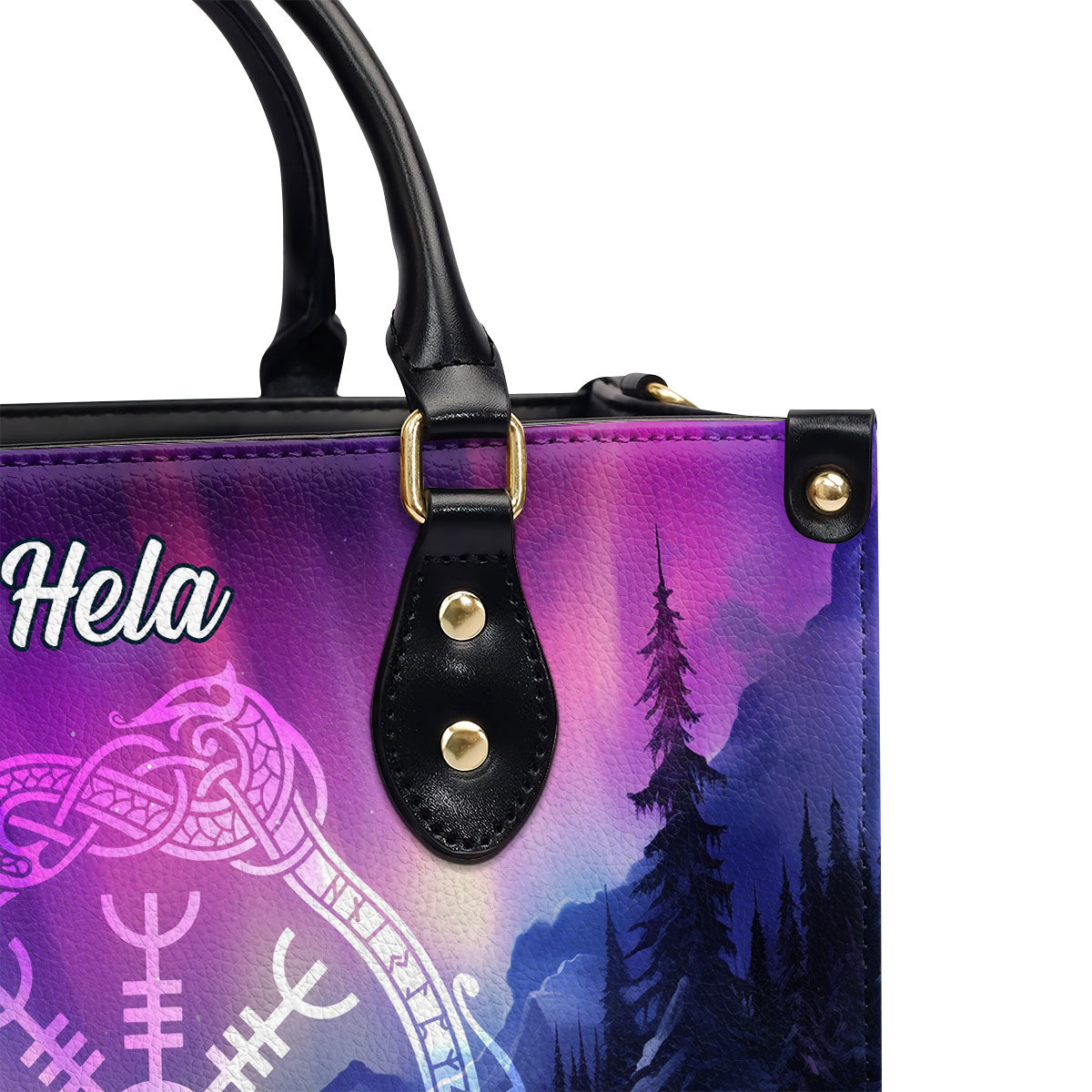 Aegishjalmur - Personalized Leather Handbag MS102