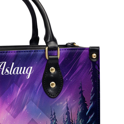 The Swastik - Personalized Leather Handbag MS106