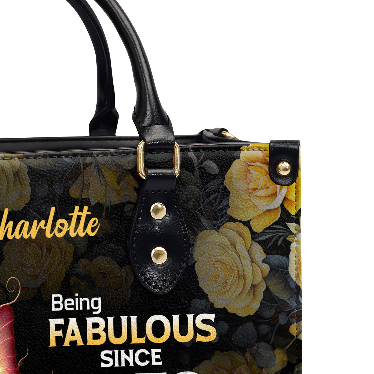 Being Fabulous With Grace and Mercy - Personalized Leather Handbag MS-H98