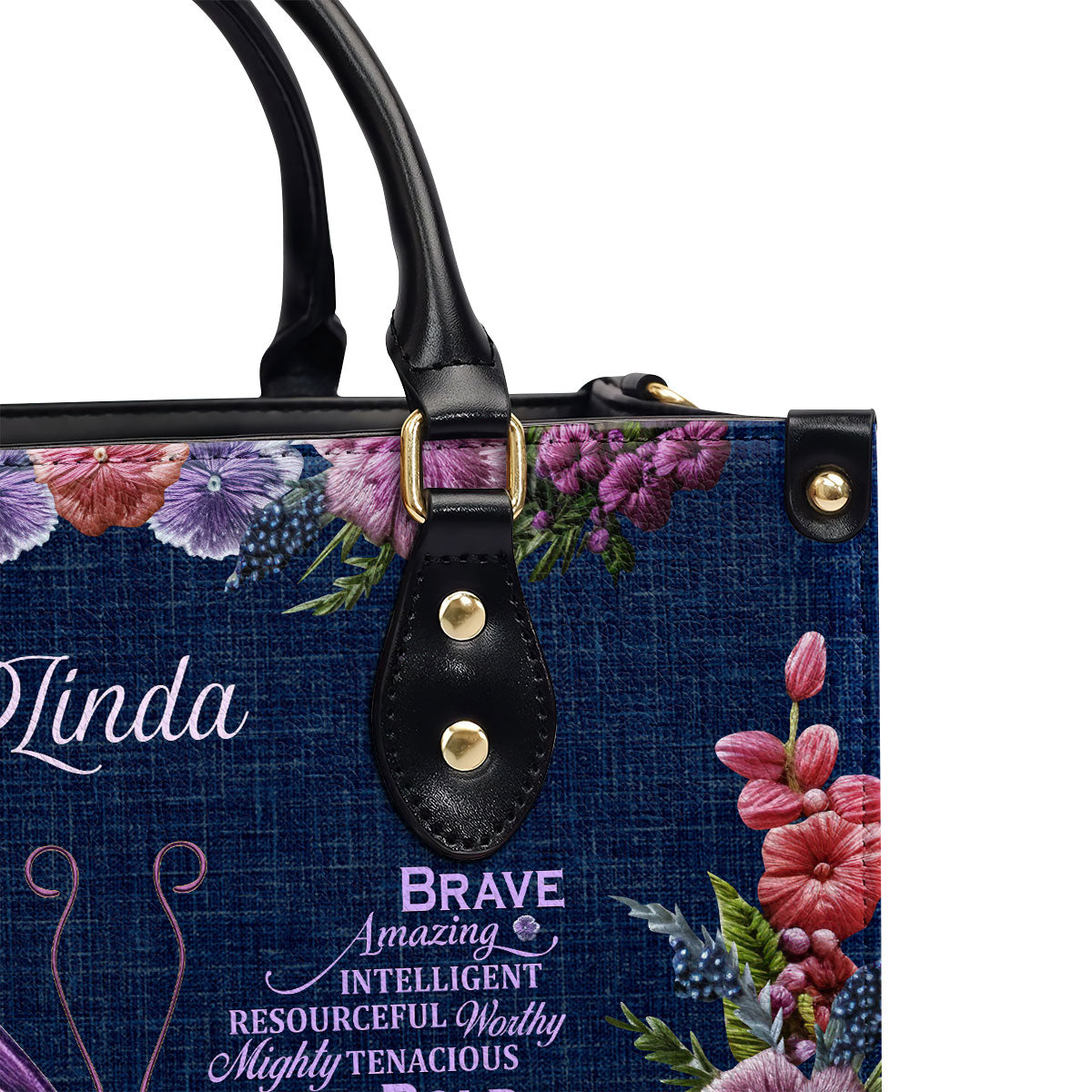 I Am Resilient - Personalized Leather Handbag MSM47